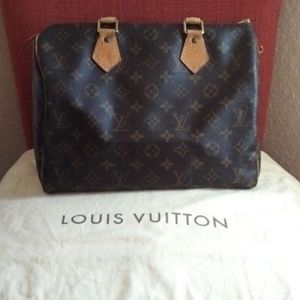 Authentic Louis Vuitton Monogram Speedy 30 Bag